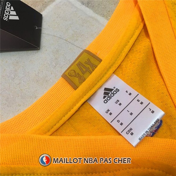 Maillot Authentique Golden State Warriors Curry 30 Jaune